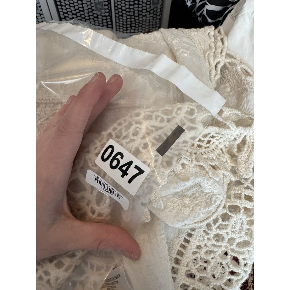Lane Bryant Crochet Lace Top 14 Boho Cottagecore Romantic Festival Spring - Picture 7 of 9